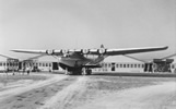 The Martin 130 China Clipper (NC 14716) on beaching cradle at the Alameda Base, 1936.
