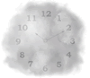 Cloudy clock picture.